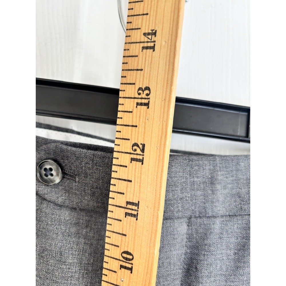 Joseph Abboud JOE Mens 38x29 Dress Pants Straight Gray Heather 100% Wool - Picture 3 of 10
